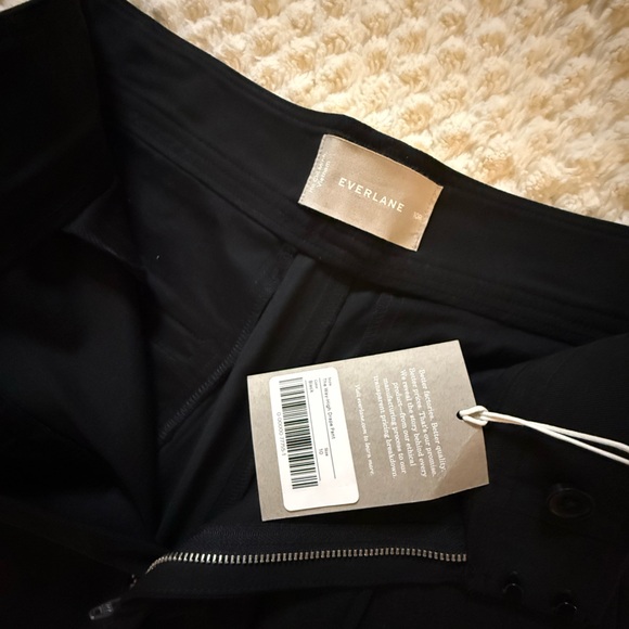 Everlane Way High Drape Pant, Black. NWT. Size 10R - Picture 7 of 7